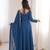 Tranding foux georgette dori work tealblue readymade ethnic gown