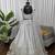 light grey jatan silk thread sequin lehenga choli set
