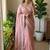 Light Pink Color  sequence and zari embroidered Work  Silk Blend Saree