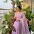 Light Lavender Color ThreadWork Butta And Border Work Organza Saree
