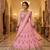 Pink georgette embroidery lehenga CHOLI