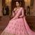 Pink georgette embroidery lehenga CHOLI