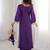 Awesome Purple Laced Work Crepe Festive Wear Kurti With Pant