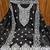  women's black chanderi cotton embroidered unstitched salwar kameez with dupatta