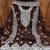 women's brown chanderi cotton embroidered unstitched salwar kameez with dupatta