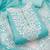  women's light blue chanderi cotton embroidered unstitched salwar kameez with dupatta