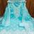  women's light blue chanderi cotton embroidered unstitched salwar kameez with dupatta