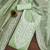  women's light green chanderi cotton embroidered unstitched salwar kameez with dupatta