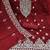 women's red chanderi cotton embroidered unstitched salwar kameez with dupatta