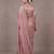 Pink Art Silk Beads Embroidery With Sequence Work Saree with Unstitch Blouse Piece For Women