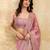 Pink Silk Blend Beads Embroidery With Sequence Work Saree with Unstitch Blouse Piece For Women