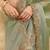 Pista silk blend beads embroidery with sequence work saree with unstitch blouse piece for women