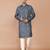 Men's floral printed cotton straight  kurta