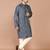 Men's floral printed cotton straight  kurta