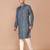 Men's floral printed cotton straight  kurta