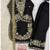 Kids festival wear black embroidered silk kurta plazzo set