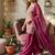 wine kurta with palazzo and organza dupatta set