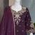 Purple heavy embroidery Sequin work kurta set