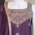 Purple heavy embroidery Sequin work kurta set
