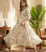 white embroidered salwar suit for womens