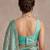 Turquoise art silk beads embroidery with sequence work saree with unstitch blouse piece for women