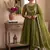 Gren embroidered salwar suit for womens