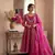 Pink embroidered salwar suit for womens