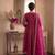 Pink embroidered salwar suit for womens
