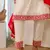 Floral embroidered chanderi silk round neck kurta trouser & dupatta set