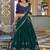 Sparkling Green Thread Embroidery Silk Wedding Wear Lehenga Choli