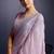 pink ice georgette zarkan diamond handwork with cut work saree with blouse