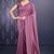 mauve ice georgette zarkan diamond handwork with cut border work saree with blouse
