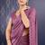 mauve ice georgette zarkan diamond handwork with cut border work saree with blouse