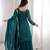 Heavy silk embroidery seqeunce  work tealblue readymade salwar suit