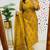 Musturd Yellow Sequence & Embroidery Work Cotton Kurti Pant Dupatta Salwar Kameez