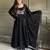 Heavy pure fox georgette silk embroidery sequins work black readymade ethnic gown