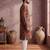 Mens viscose rayon multi abstract printed kurta with trousers