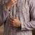 Mens silk blend lavender solid embroidered kurta with trousers