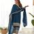 Trendy chinon silk embroidery sequins work teal blue readymade salwar suit