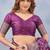 Wine soft silk blend banarasi jacuard work designer party wear saree with unstitched blouse piece