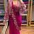 New Super Trending Embroidery cording work ready to wear saree with full koti Set For Women's