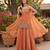 Premium tora silk handwork palazzo set with choker style cape dupatta
