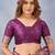 Wine soft silk blend banarasi jacuard work designer party wear saree with unstitched blouse piece