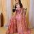 Multicolor nylon  printed ready to wear saree with un-stitched blouse