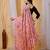 Multicolor nylon  printed ready to wear saree with un-stitched blouse