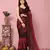 maroon-multicolor nylon pre stitch one minute pre draped saree