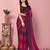 Pink-multicolor nylon  pre stitch one minute ready to wear saree with un-stitch blouse