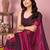 Pink-multicolor nylon  pre stitch one minute ready to wear saree with un-stitch blouse