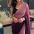 Pink-multicolor nylon  pre stitch one minute ready to wear saree with un-stitch blouse