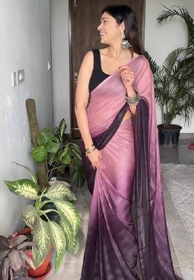 pink-multicolor nylon pre stitch one minute pre draped saree 3